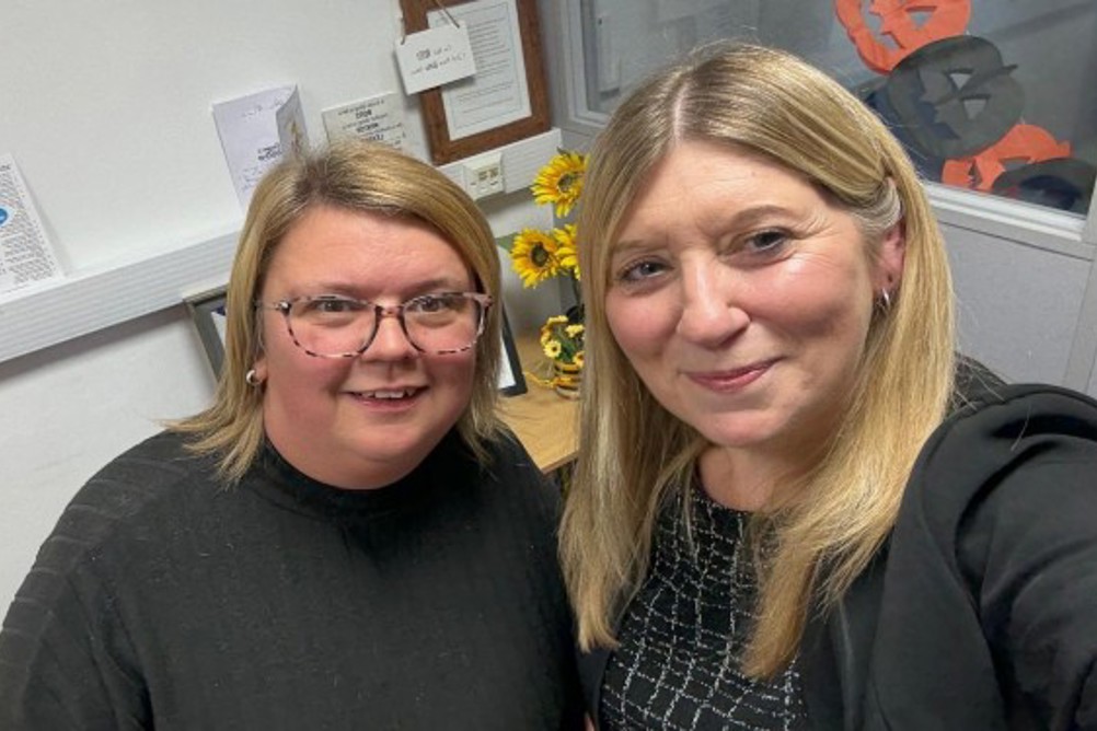 Hayley Smith (left) and Ann-Marie Matson from North East Lincolnshire Council