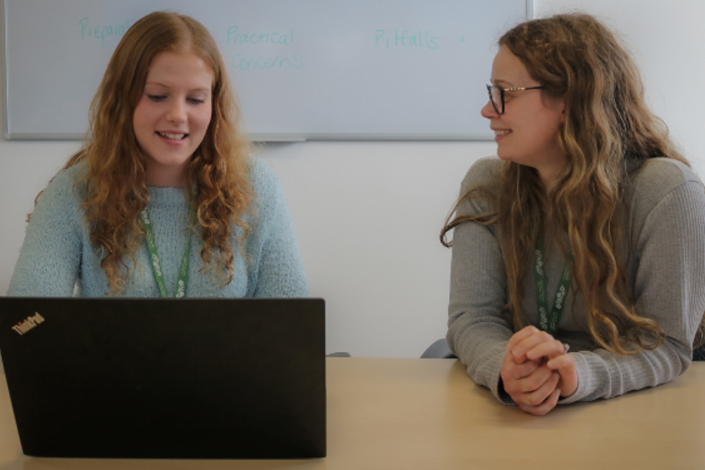 South Gloucestershire social workers Emily and Kelsey