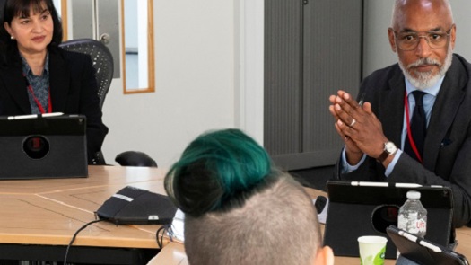 Image of hearing taken from website of Open University research project on fitness to practise (source: https://bit.ly/48PoimB)