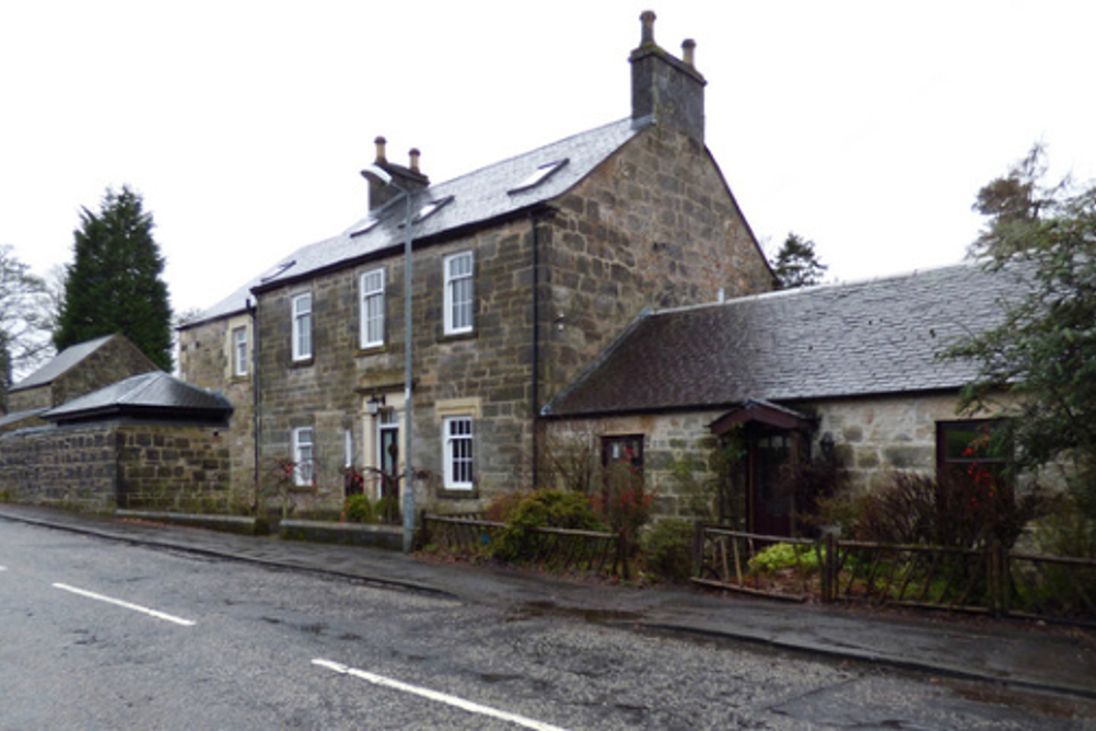 A stone house in Scotland, known as Heatherbank House