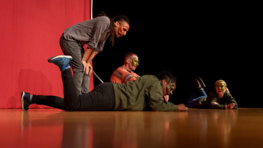 A Geese Theatre performance (picture supplied by Geese Theatre)