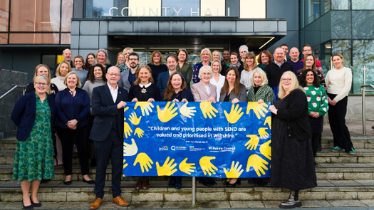 Wiltshire Council staff celebrate its positive SEND inspection (photo supplied by Wiltshire Council)