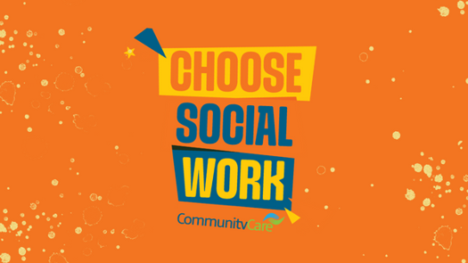 Lyn Romeo (second right), chief social worker for adults, flanked by past, present and future chairs of the Adults PSW Network. Photo courtesy of the Adults PSW network.