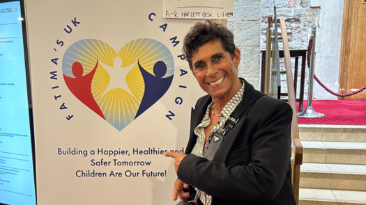 Fatima Whitbread at the One Voice Summit