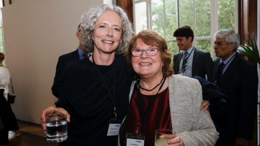 Sue Williams (right) with Isabelle Trowler (left)
