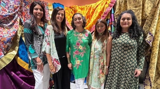 From left to right: Meeta Chaudhary, Mayuri Mistry, Nimal Jude, Noshin Mohamed, Chandni Tanna